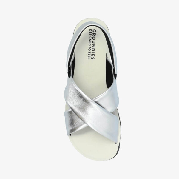 Barefoot sandaalid naistele Groundies Verona Silver
