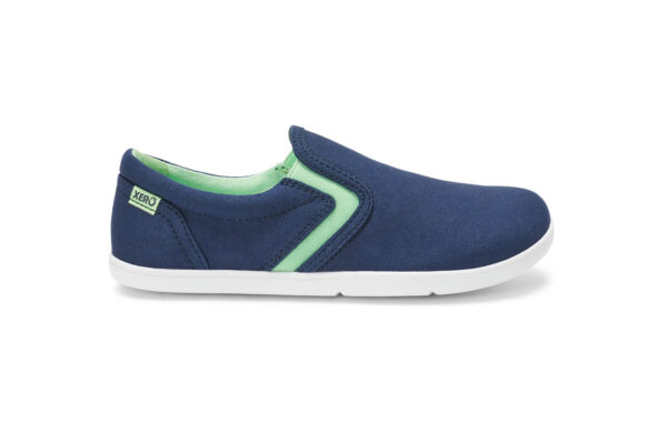 Xero Shoes Dillon Canvas Insignia Blue barefoot slip-on jalatsid lastele