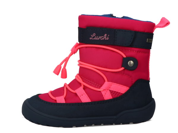 Lurchi Jace TEX barefoot talvesaapad 84L0013006 navy-pink