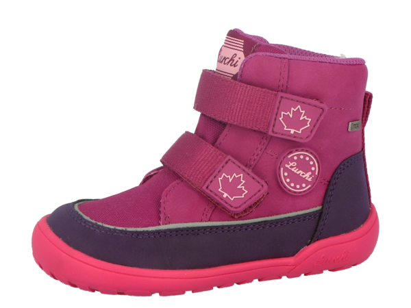 Lurchi Jimmy TEX barefoot talvesaapad 84L0013004 purple-pink