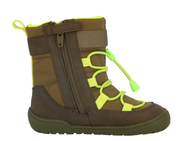 Lurchi Jace TEX barefoot talvesaapad 84L0013006 khaki-lime