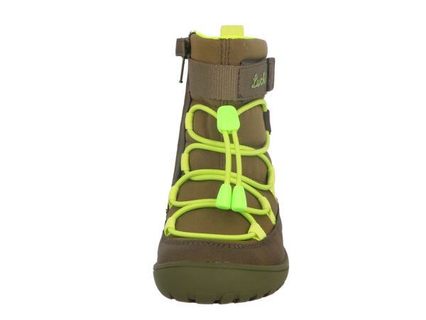 Lurchi Jace TEX barefoot talvesaapad 84L0013006 khaki-lime